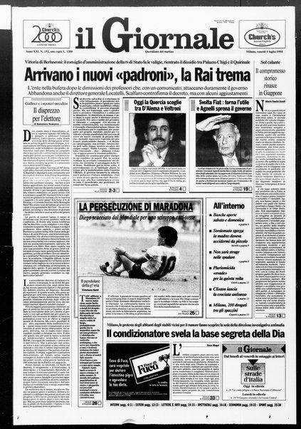 Il giornale : quotidiano del mattino